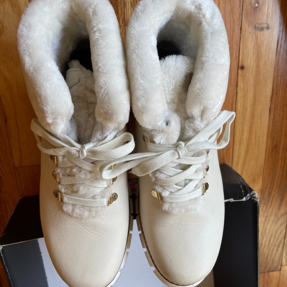 Oscar Boots Women's Shearling Real Fur - Made in Italy - Kira / Size 9 1/2 with